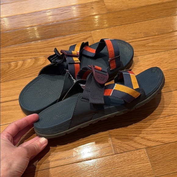 Chaco Women's Sandals - Black with Red and Orange Straps - Picture 7 of 7